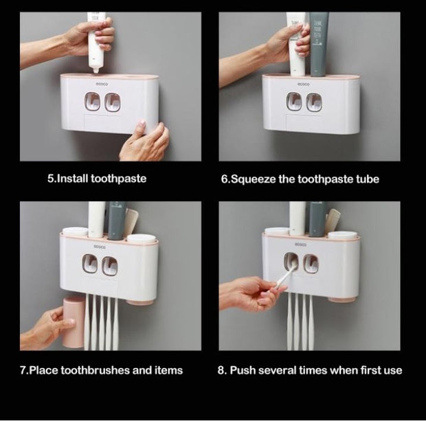 Toothpaste holder, toothbrush holder, toothbrush holder, storage box