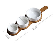 Ceramic Fruit Divided Platter, Dried Fruit Plate, Dessert Plate, Melon Seed And Nut Plate
