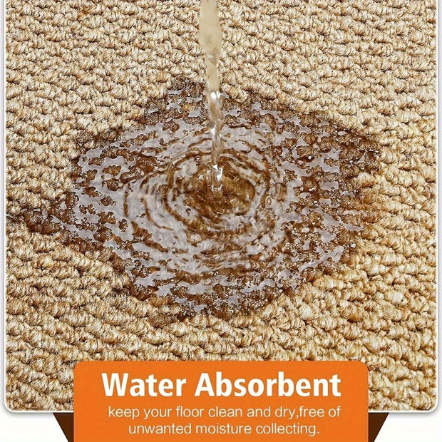 1Pc Laundry Room Rug And Mats 25X95In, Supert Absorbent Runner Rugs, Satin Resistant Washable Non Skid And Under The Sink Anti Fatigue Mats For Hallway Laundry Room, Indoor Door Mats