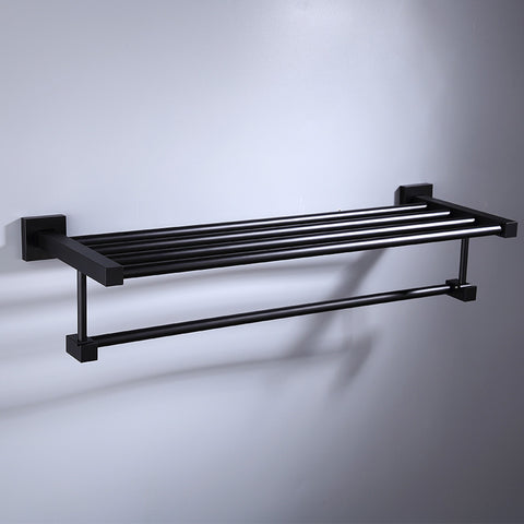 Fashion Free Perforated Space Aluminum Bath Towel Rack Set Bathroom Shelf