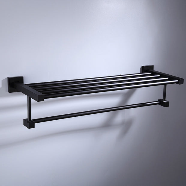 Fashion Free Perforated Space Aluminum Bath Towel Rack Set Bathroom Shelf