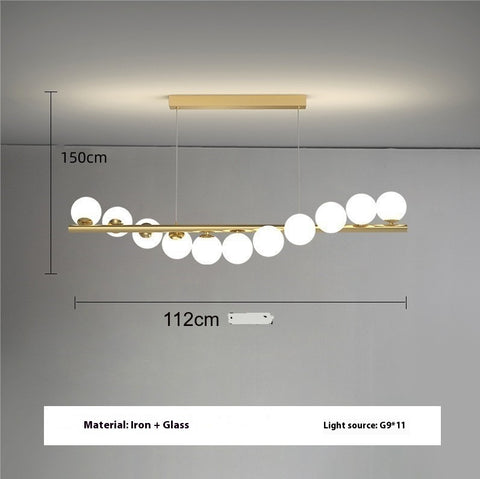 Dining Room Chandelier Creative 3D Long Chandelier