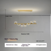 Dining Room Chandelier Creative 3D Long Chandelier