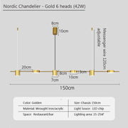 Strip Dining-room Lamp Bar Front Desk Led Chandelier