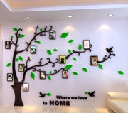 3d Crystal Stereo Wall Sticker Acrylic Photo Tree Living Room Electric Home Accessories